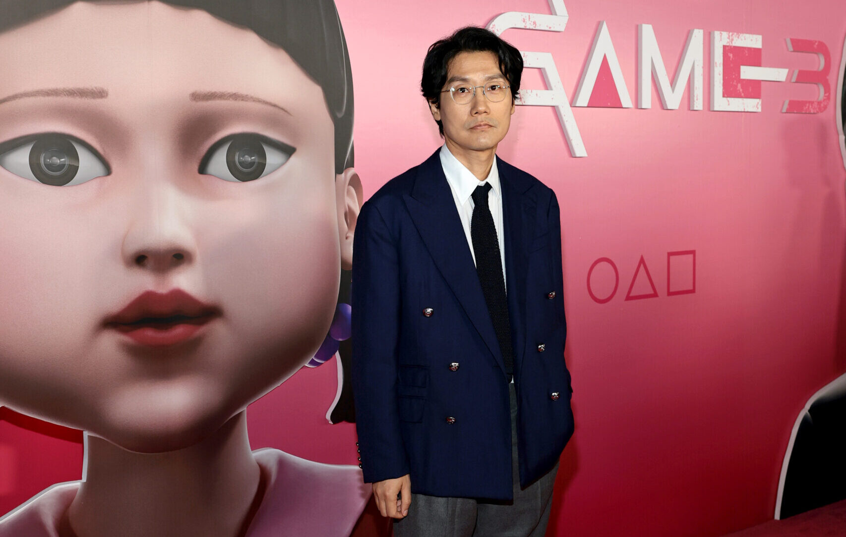 NEW YORK, NEW YORK - JUNE 18: Hwang Dong-hyuk attends the Netflix's Squid Game S3 New York Premiere at The Paris Theater on June 18, 2025 in New York City. (Photo by Dimitrios Kambouris/Getty Images for Netflix)