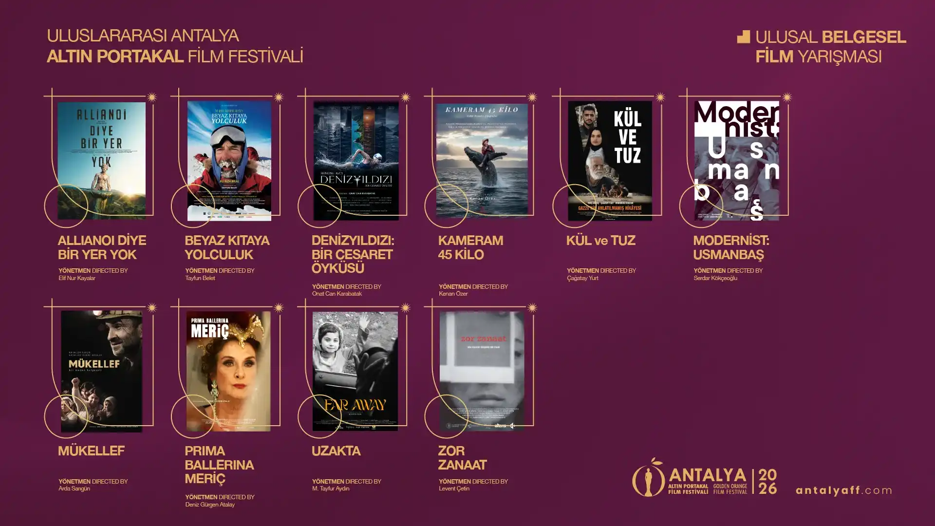 Altın Portakal’da Ulusal Belgesel Film Yarışması’nın Seçkisi Açıklandı