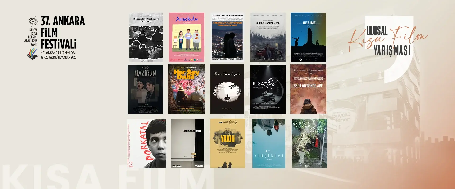 37. Ankara Film Festivali’nde Yarışacak 15 Kısa Film Açıklandı