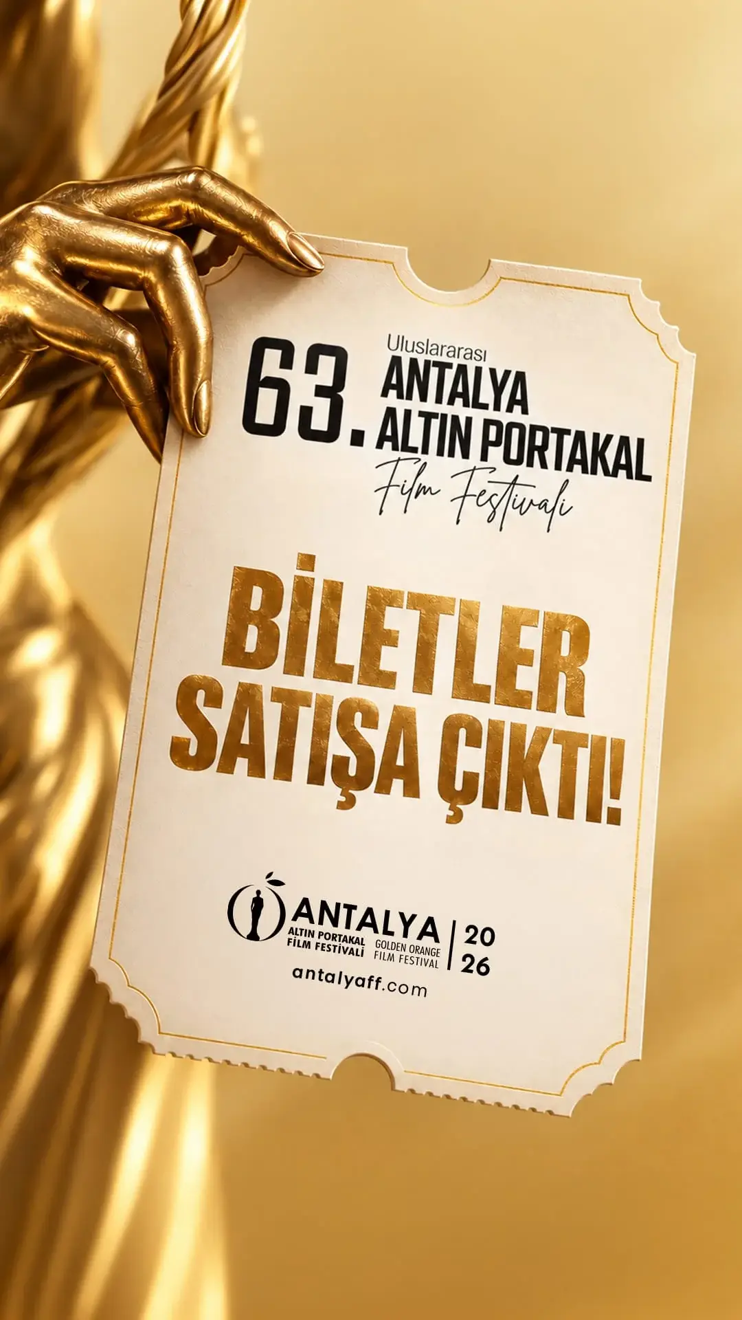 63. Antalya Altın Portakal Film Festivali Biletleri Satışa Çıkıyor